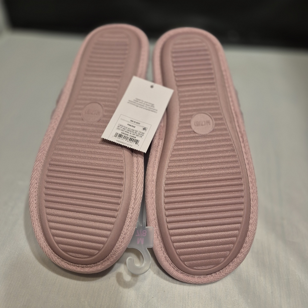 Pink Fuzzy Slippers - Picture 8 of 9